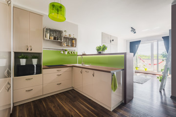 New apartment with open floor plan