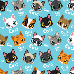 Love cats pattern