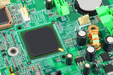 Green computer motherboard