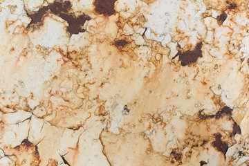 Naklejka premium old cracked paint on rusty metal