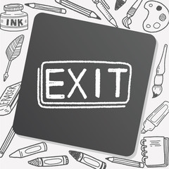 exit doodle