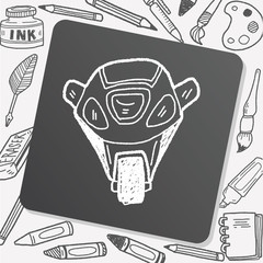 motorcycle doodle