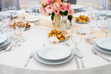 wedding table set