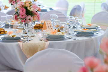 wedding table set
