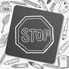 stop sign doodle
