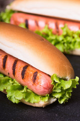 Barbecue Grilled Hot Dog