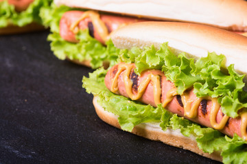 Barbecue Grilled Hot Dog