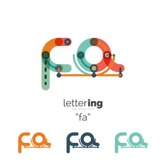 Fototapeta premium Letters logo icon