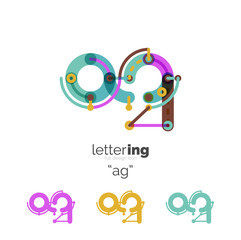 Obraz na płótnie Canvas Letters logo icon
