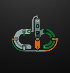 Company branding logo of initial letters