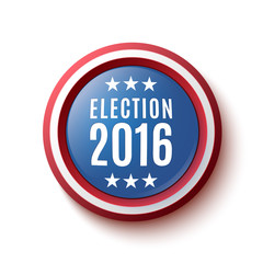 Presidential Election 2016 button.