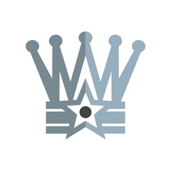 Design crown logo vector