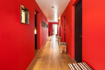 Interior, corridor of a modern house