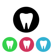 Tooth Vector illustration on white