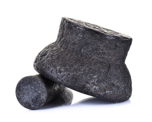 stone Mortarr with pestle isolated