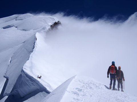 Climbing Mont Blanc France