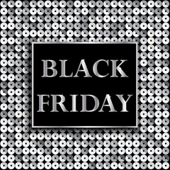 Black Friday. Sale. Background with mosaic.