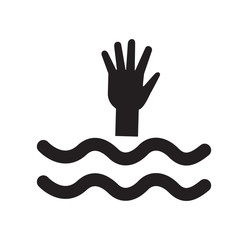 Obraz premium drowning icon