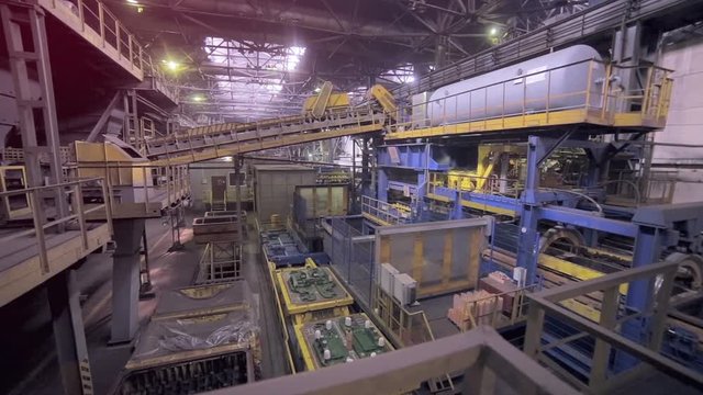 Modern plant at an heavy industrial factory. 1080p.