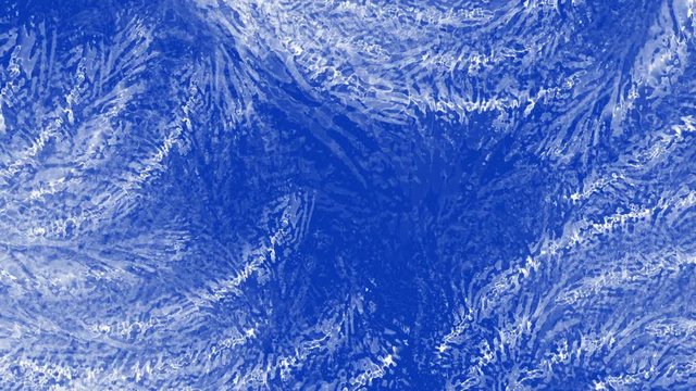 Animation of freezing of a glass