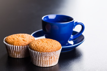 coffee cup background with coffee beans