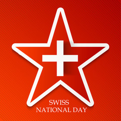 Fototapeta premium Swiss National Day.
