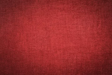 Rolgordijnen Rode stof textuur wallpaper achtergrond. © Choat