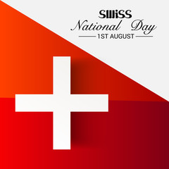 Obraz premium Swiss National Day.