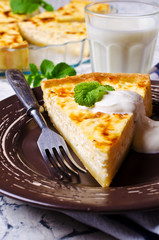 Tart with vegetables