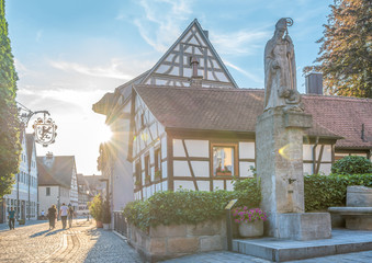 Historische Altstadt Herzogenaurach mit Kiliansbrunnen