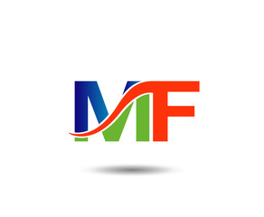 MF company linked letter logo

