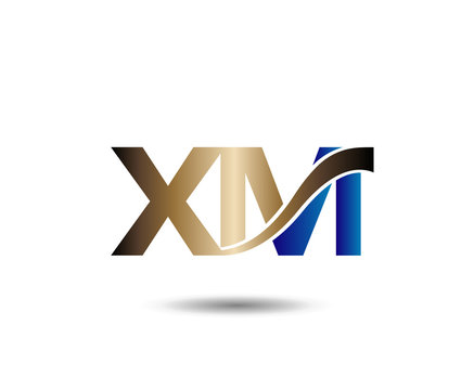 X and M logo vector
