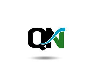 QN Logo. Vector Graphic Branding Letter Element
