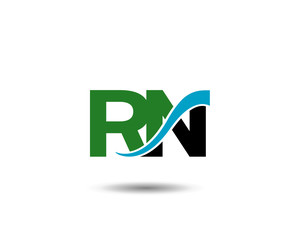 RN Logo. Vector Graphic Branding Letter Element
