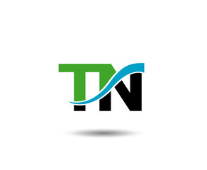 TN Logo. Vector Graphic Branding Letter Element
