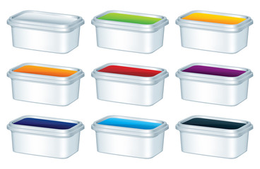 plastic boxes