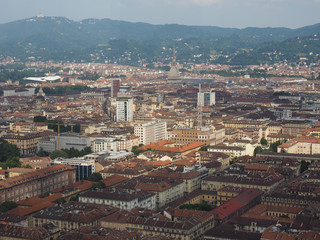 Aerial view of Turin