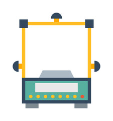 Web icon scale, weigh measurement. Isollated scales weighing equilibrium weight balance. Freedom industry scale tool vector instrument. Scale for technology design