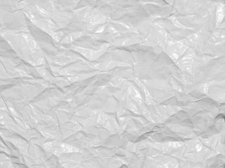 Crumpled white paper background