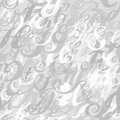 Calligraphy alphabet typeset lettering. Seamless wallpaper patte