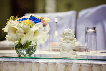 festive wedding table