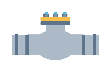 Gas or water crane flat icon vector illustration. Flat icon vector illustration of water crane isolated on white. Water crane