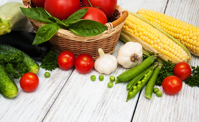 Fresh summer vegetables