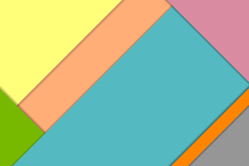 Vector material design background. Colorful abstract background.