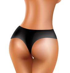 Perfect sexy buttocks of healthy women