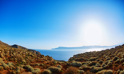 panoramic view on Balos beach, Crete, Greece