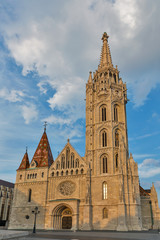 Fototapeta na wymiar Matthias church in Buda Castle, Budapest, Hungary