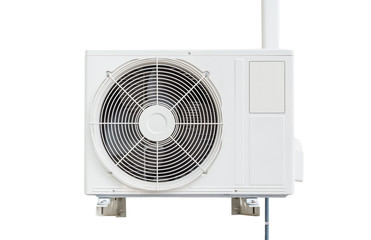 Air conditioning compressor. Isolated on white background with c
