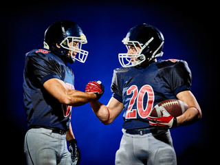 american football players men isolated