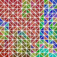 abstract - geometric colored triangle grid